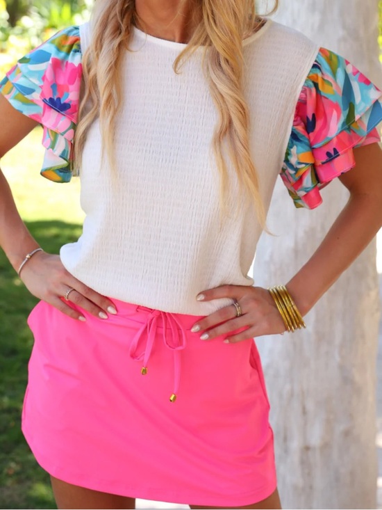 Jess Lea Tops - Jess Lea boutique flutter sleeve top